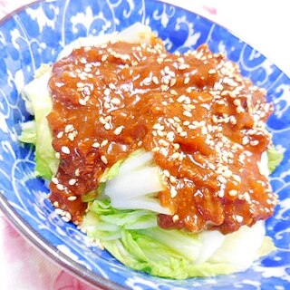 麻婆豆腐の素ｄｅ❤白菜の肉みそあんかけ❤